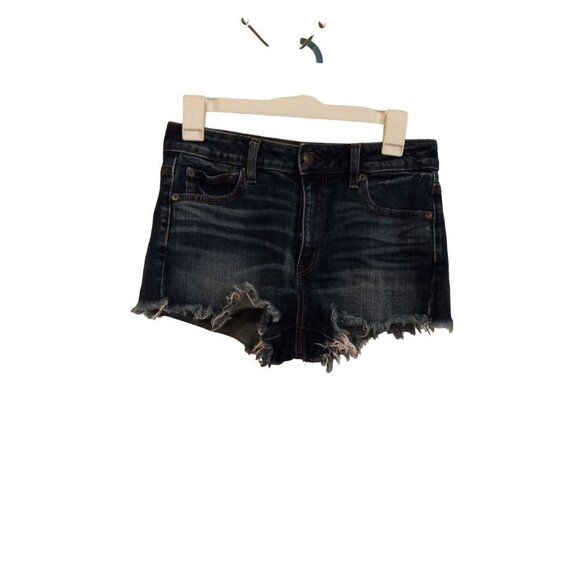 American Eagle Vintage Hi-Rise Festival raw hem denim shorts - Picture 1 of 6